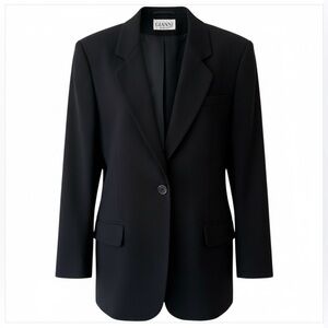 GIANNI Black Blazer one button Classic